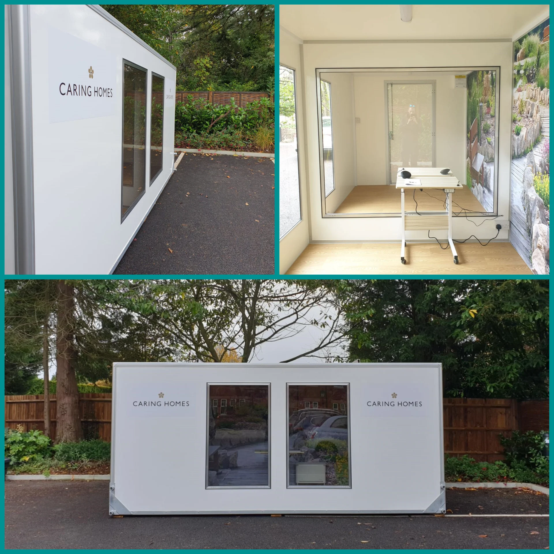 demountable care home visiting pod