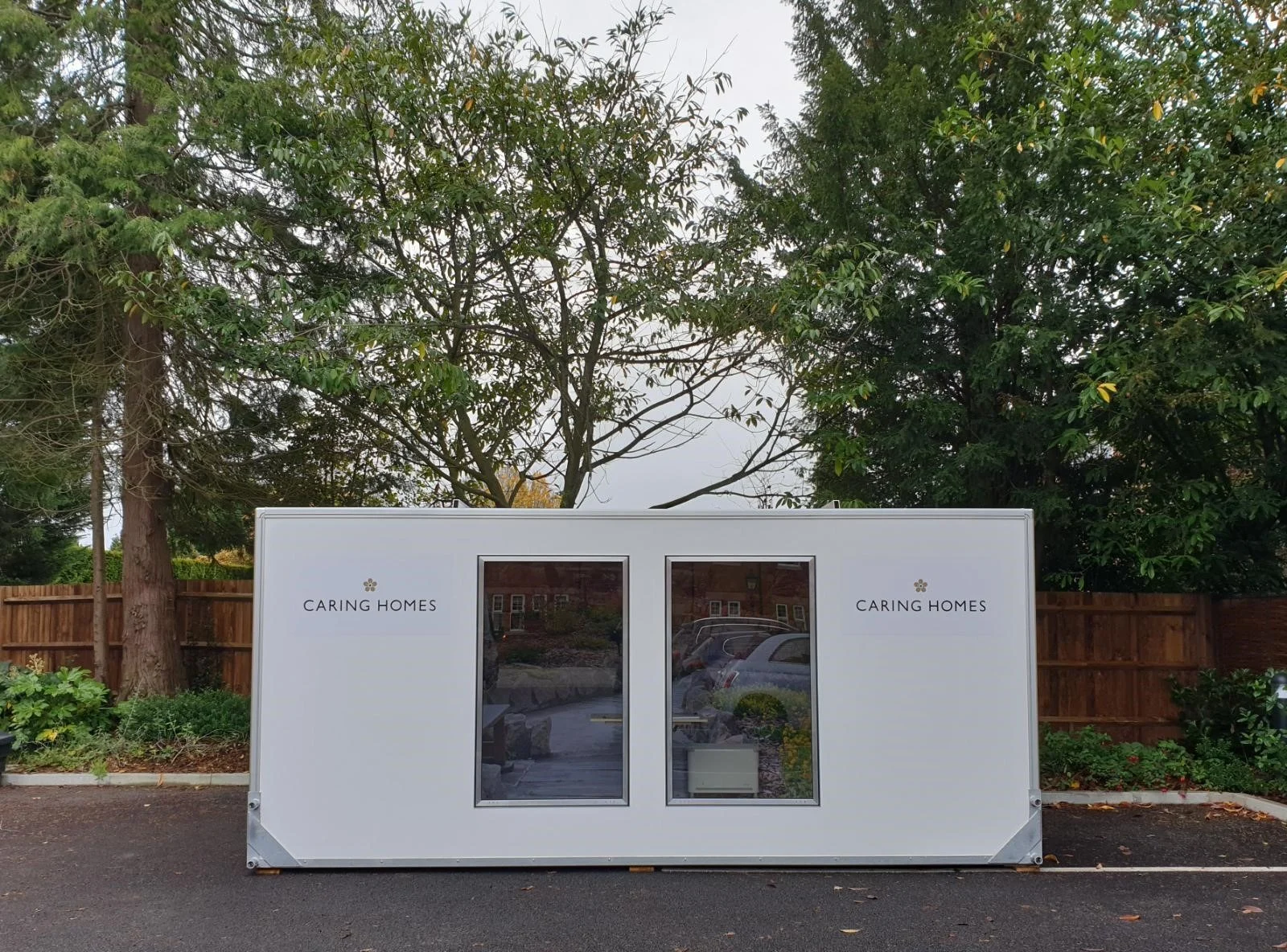 demountable care home visiting pod