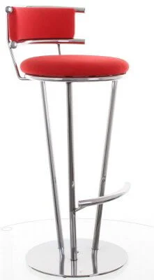 Farno Stool with Back Red