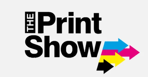 The Print Show 2026 logo featuring CMYK colored arrows.